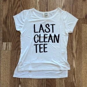 NWT Last Clean Tee Cotton T-Shirt by PPLA